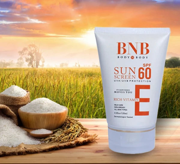 BNB 5 in 1 Rice Whitening And Glowing Facial Kit Sun Screen +face Wash+ Scrub+ Mask +glow Serum 30ml