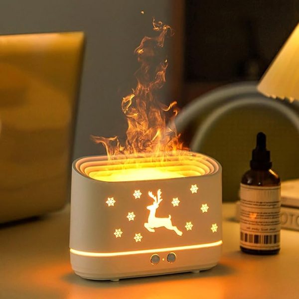 Flame Design Humidifier Essential Oil Diffuser For Bedroom Living Room Office