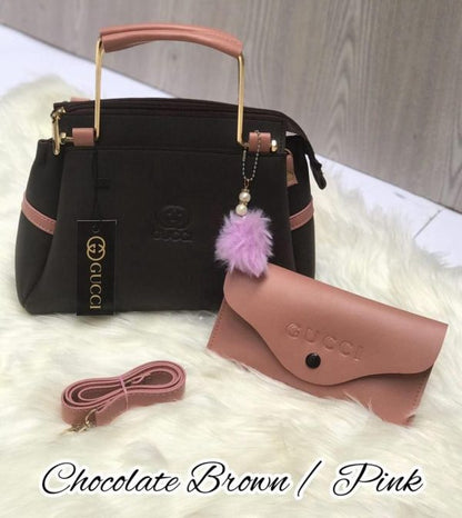 Gucci 2 Piece Set With Long Wallet For Women Fashionable New Style Bags, Hand Bag & Clutch