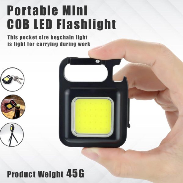 Mini Pocket Cob Led Portable Keychain Light