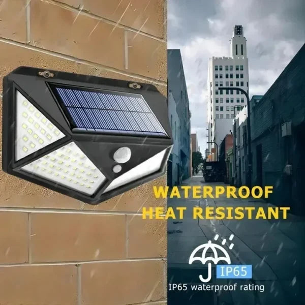 Solar Interaction Light Yx-100 | Solar Charging Led Induction Motion Sensor Wall Lamp For Outdoor Garden Courtyard (with Box)